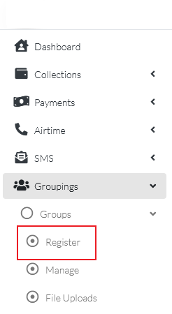 Groups Register